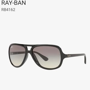 Ray-Ban Aviator Sunglasses RB4162 601 59-15 2N Black/Grey Gradient New With Case